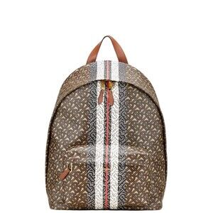 Burberry Monogram Backpack Brown Leather